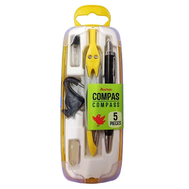 Auchan Set Compas Metal 5 Piese