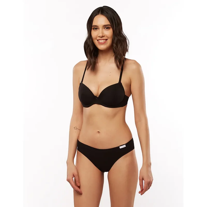 Uniconf Chiloti Dama Bumbac Marimea XL Femei Negru