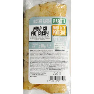 Mega Apetit Apetit Wrap Pui Crispy Pasare 210g
