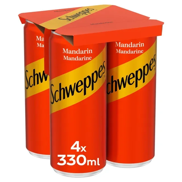Schweppes Mandarin Carbogazoasa Doza 4x330ml