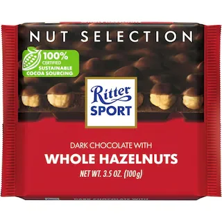 Ritter Sport Sport Ciocolata Amaruie Alune Intregi 100g