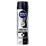 Nivea Deodorant Spray Deo Masculin Invisible For Black White Power 150ml