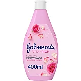 Johnsons Gel Dus Calmant Apa Trandafiri Glicerina Origine Vegetala Vita Rich Vegetal 400ml