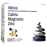 Alevia Calciu Magneziu Zinc 20 Plicuri 20buc