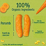 Organix Snack Ecologic Bio Porumb Morcovi 20g