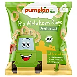 Pumpkin Organics Snack Bio Inele Multicereale Mere Scortisoara Bebelusi 8 Luni 20g