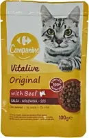 Carrefour Companino Hrana Umeda Pisica Vita Pisici 100g