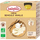 Babybio Piure Cream Gris Vanilie Luni 4x85g