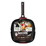 Tigaie Grill Mocha Aluminiu 28x28x5.4 Cm 5.4cm Negru