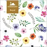 Royal Set Naproane Col Flori Camp Straturi Hartie Tip Bbc 40x40 Cm Floral 20buc