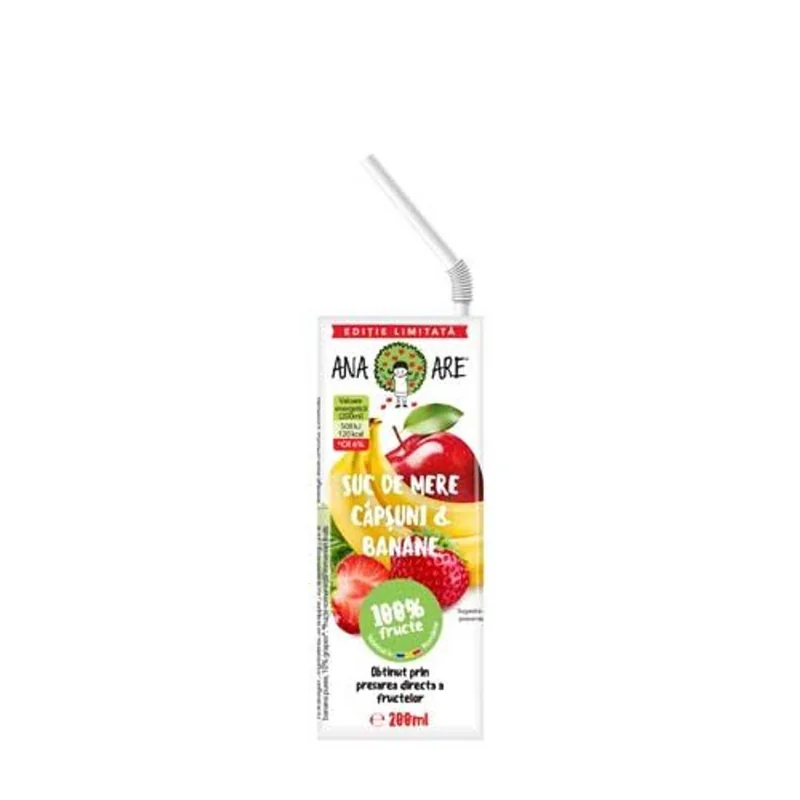 Ana Are Suc Mere Capsuni Banana 200ml