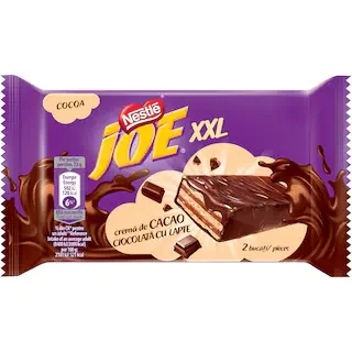 Joe Napolitane Cream Cacao Invelite Ciocolata Lapte 46g