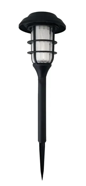 Garden Star Lampa Solara Tip Flacara Bat Star Plastic Reciclat H43 Cm Led Alb Cald