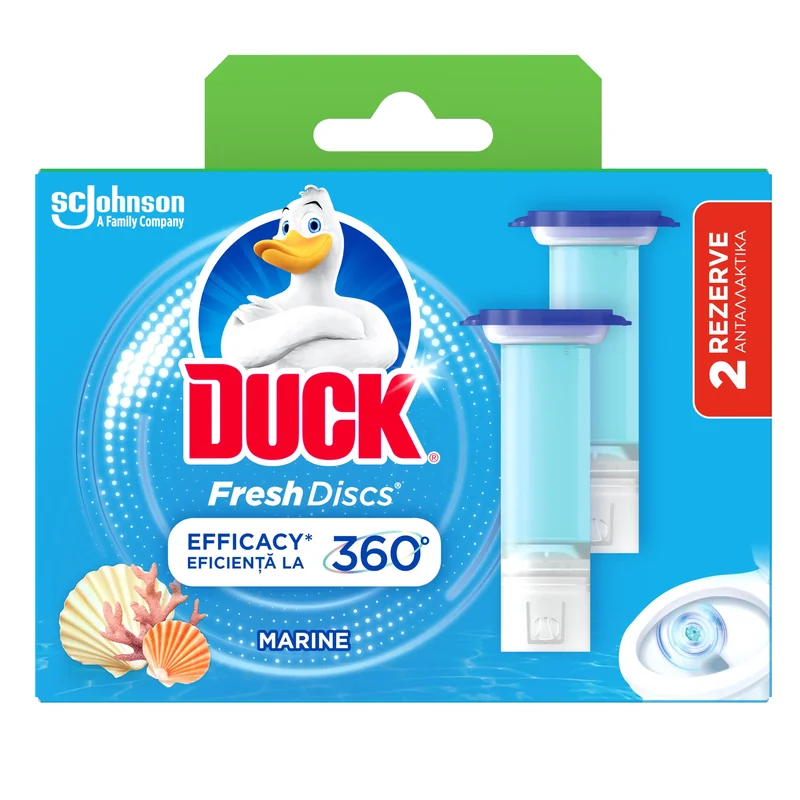 Duck Rezerve Odorizant Toaleta Fresh Discs Marine Marin 72ml