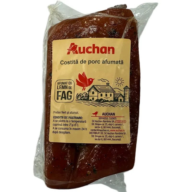 Auchan Costita Porc Afumata Vid 1000g