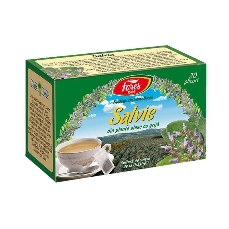 Fares Ceai Salvie 20 Pliculete