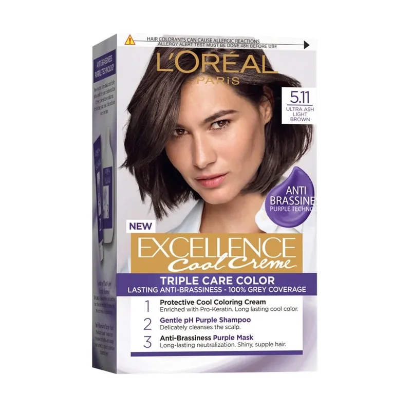 L'Oreal Vopsea Permnanenta Excellence Cool Creme Ultra Ash Light Brown 5-11 192ml