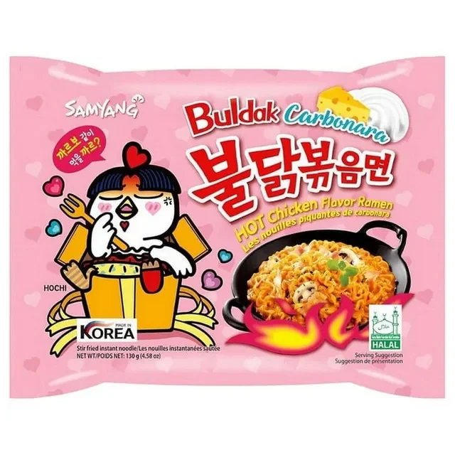 Samyang Taitei Instant Picanti Pui Paste Carbonara Pasare 130g