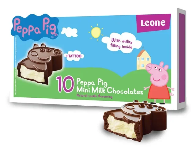 Leone Mini Figurine Ciocolata Lapte Peppa Pig 100g