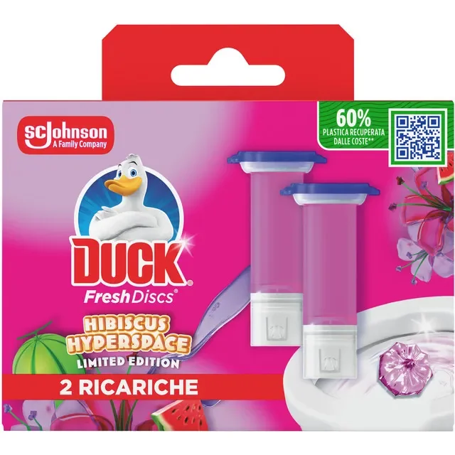 Duck Rezerve Odorizant Toaleta Hibiscus Hyperspace 2x36ml