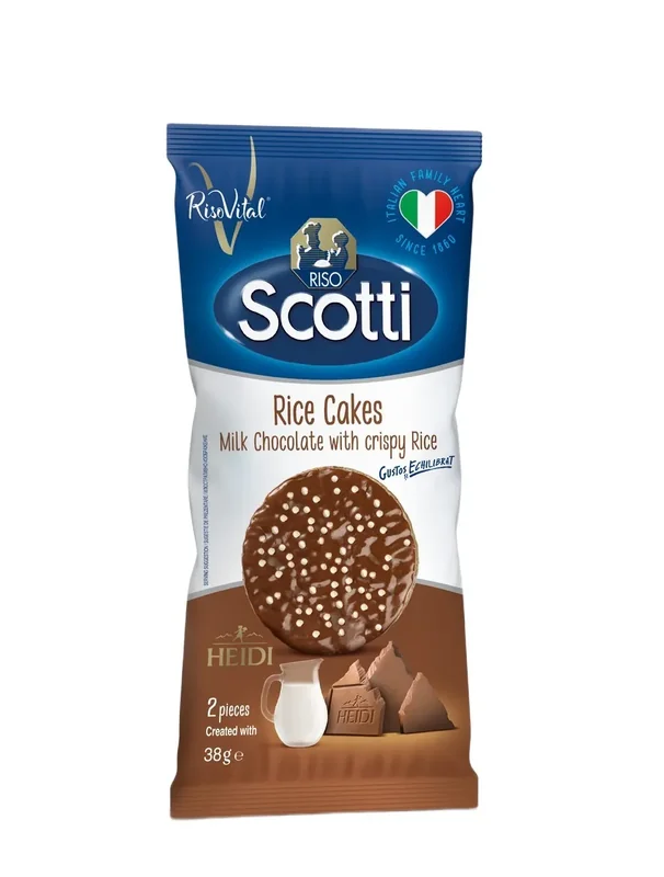 Riso Scotti Rondele Orez Ciocolata Lapte Scotti 38g