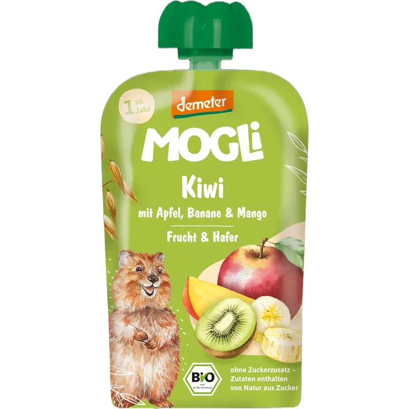 Mogli Piure Kiwi Banana Mere Mango Ovaz Eco An 100g