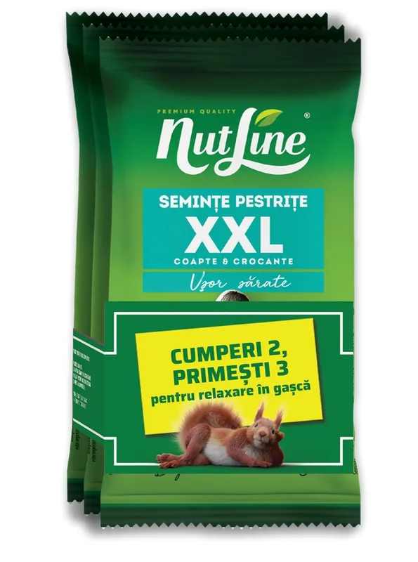 Nutline Seminte Floarea Soarelui Usor Sarate XXL Floareasoarelui 405g