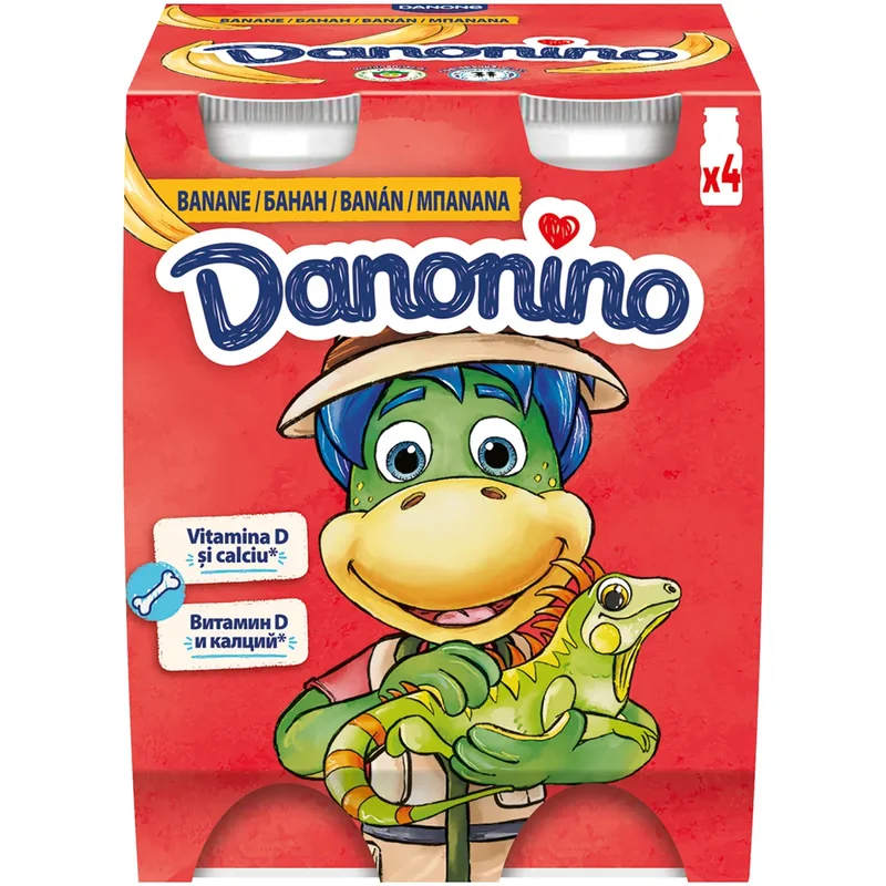 Danonino Iaurt Baut Piure Banana 4x100g