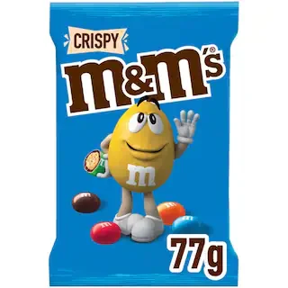 M&M Bomboane Ciocolata Crispy Crocant Miez 77g