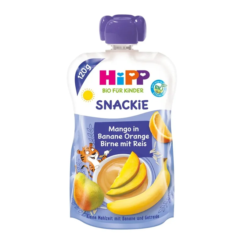 Hipp Piure Banana Pere Mango Portocale Orez An 120g