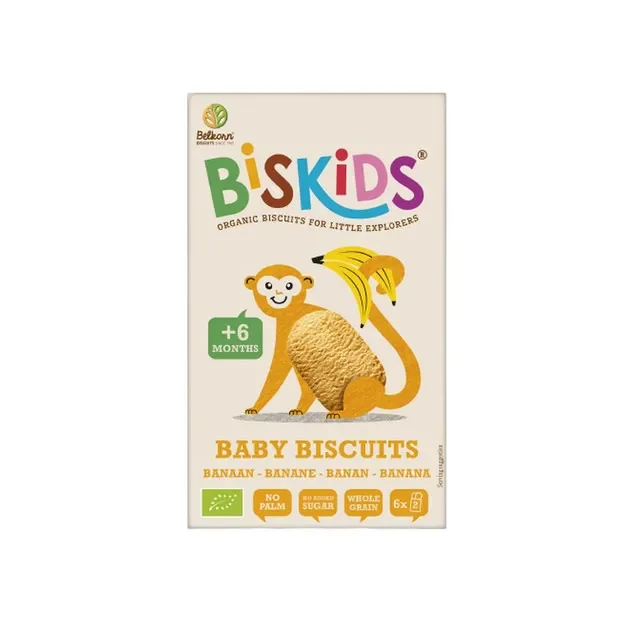 Belkorn Eco Biscuiti Banana Luni 120g
