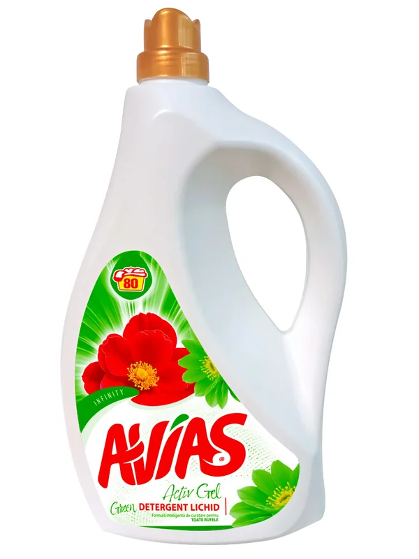 Avias Detergent Lichid Rufe Colorate 80 Spalari 4000ml