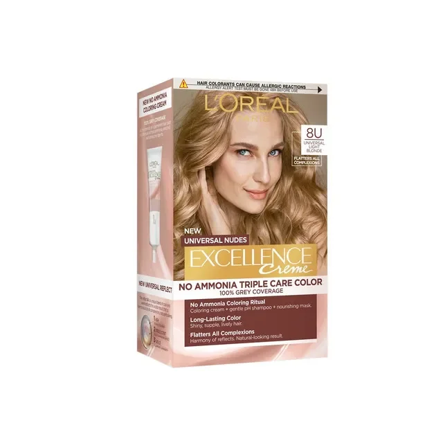L'Oreal Vopsea Par Universal Nudes Excellence Creme 8u Light Blonde 192ml