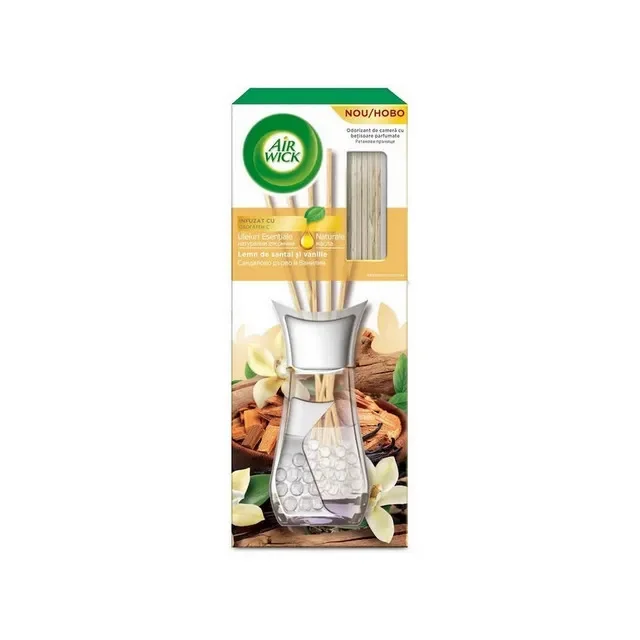 Air Wick Odorizant Camera Betisoare Parfumate Lemn Santal Vanilie 30ml