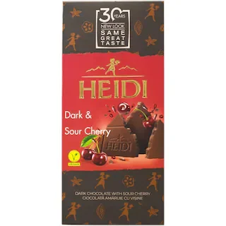 Heidi Ciocolata Amaruie Visine Bucatele 80g