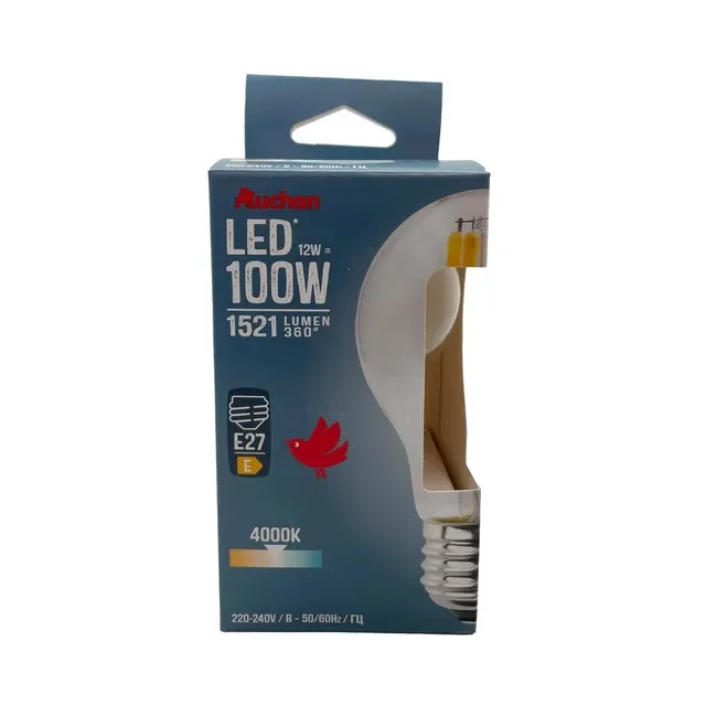Auchan Bec Led E27 Lumina Rece 100 W