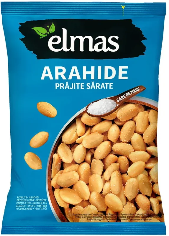 Elmas Arahide Decojite Prajite Sare 300g