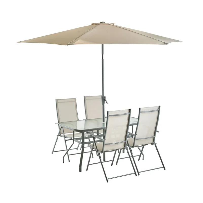 Garden Star Set Mobilier Gradina Piese Star Scaune Pliabile Masa Umbrela