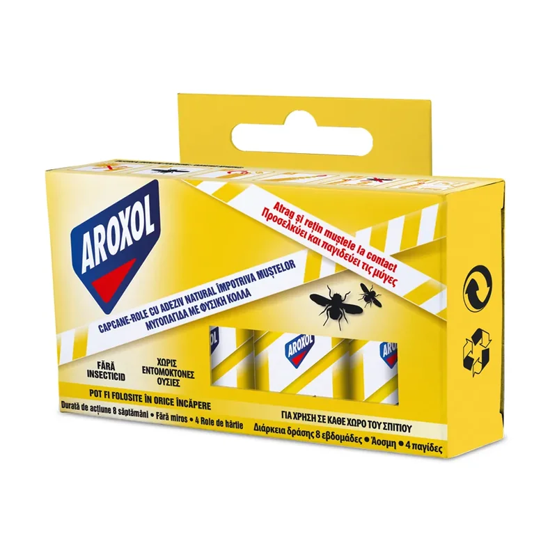 Aroxol Capcane Role Adeziv Impotriva Mustelor 4 Capcanerole 4buc