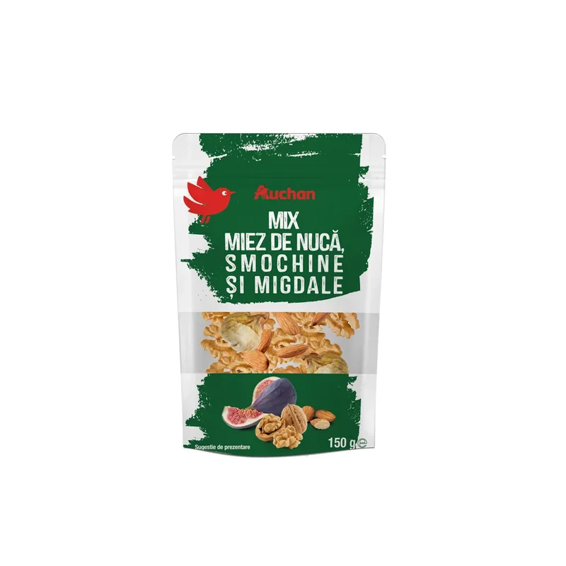 Auchan Mix Nuca Smochine Migdale 150g