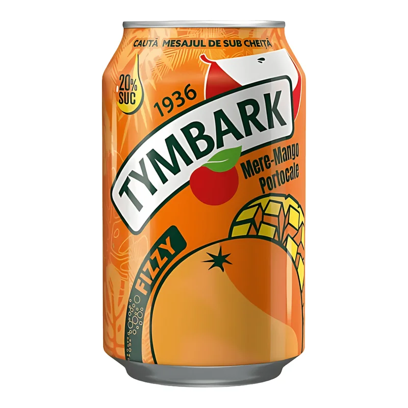 Tymbark Racoritoare Fizzy Suc Mere Mango Portocale Carbogazoasa 330ml