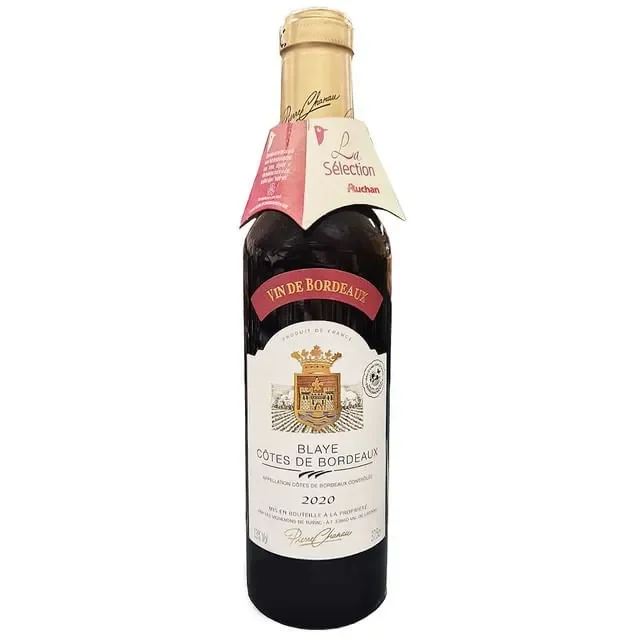 Auchan Vin Rosu Sec Pierre Chanau Cotes Bordeaux 375ml