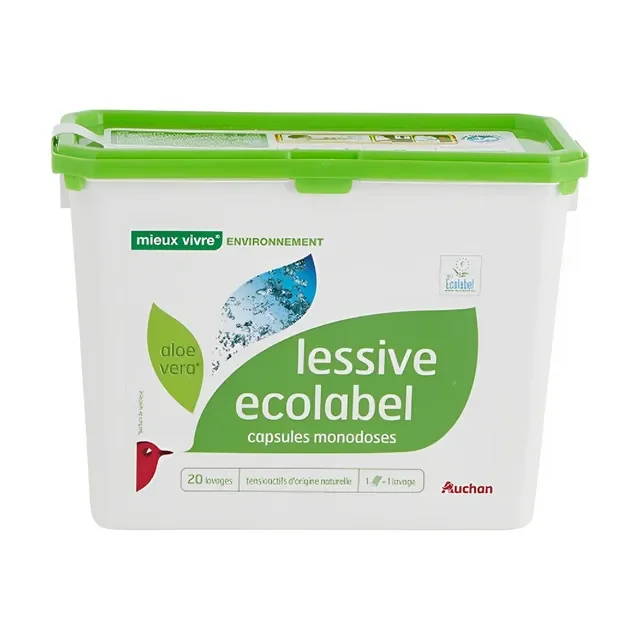 Auchan Detergent Capsule Aloe Vera 20 Spalari
