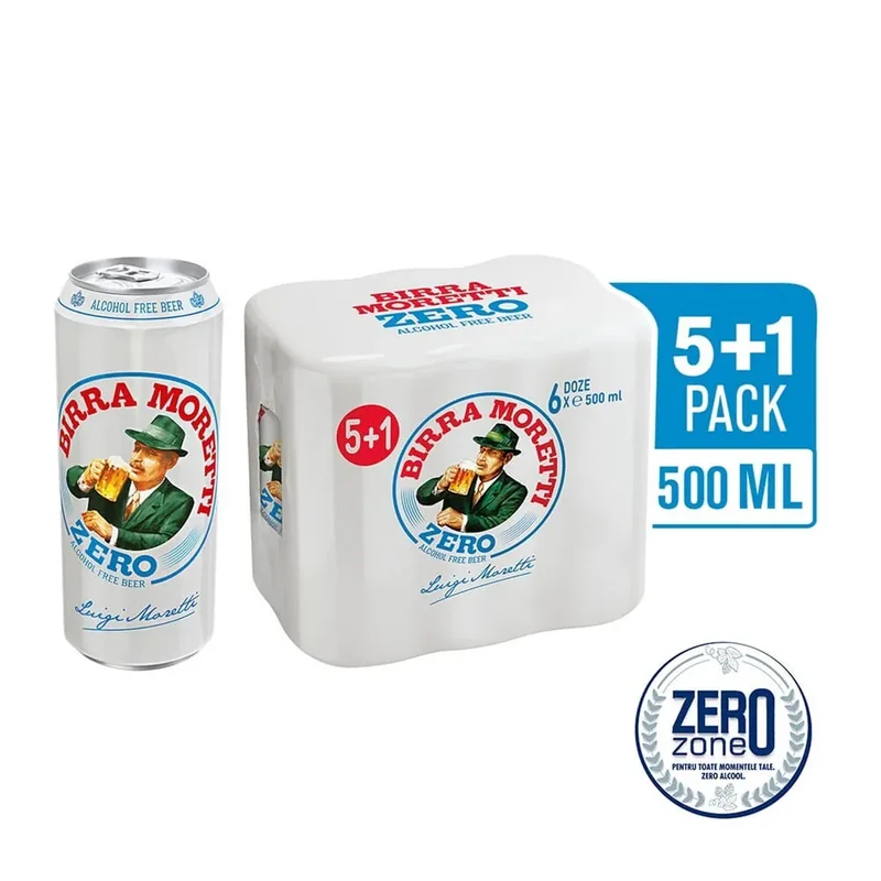 Birra Moretti Bere Blonda 5 Fara_alcool 1x500ml