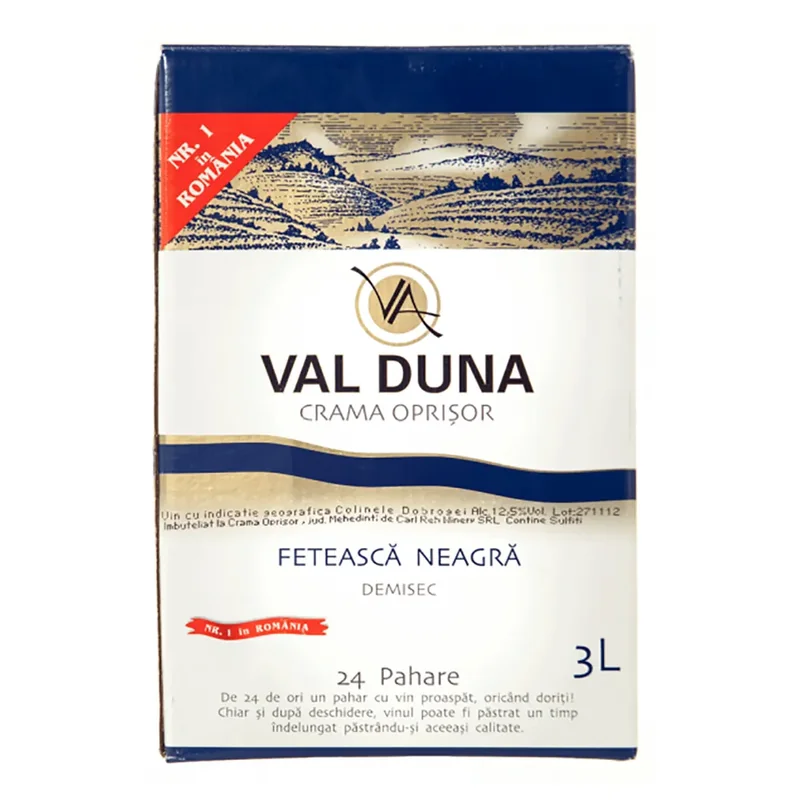 Val Duna Vin Duna Rosu Demisec Feteasca Neagra Feteasca_neagra 3000ml