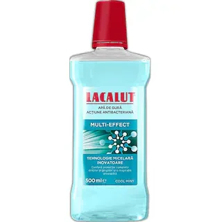 Lacalut Apa Gura Multi Effect Cool Mint Multieffect 500ml