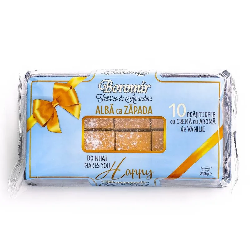 Boromir Prajitura Tort Alba Ca Zapada 250g