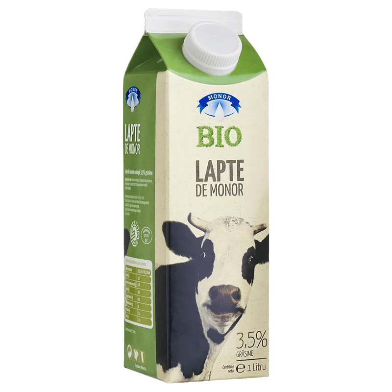Monor Lapte Vaca Bio 3.5% 1000ml