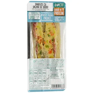 Mega Apetit Apetit Sandvis Salam Sibiu 170g
