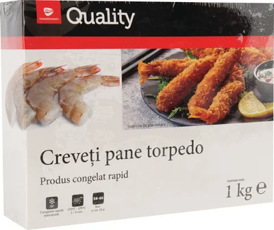 Transgourmet Quality Quality Creveti Pane Torpedo Iqf 1000g